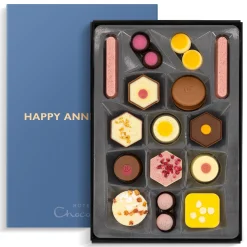 Exuberantly Fruity H-Box with Happy Anniversary Sleeve
