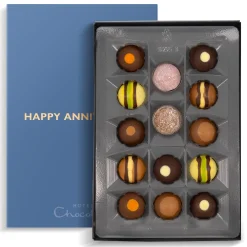 Tipsy Truffles H-Box with Happy Anniversary Sleeve